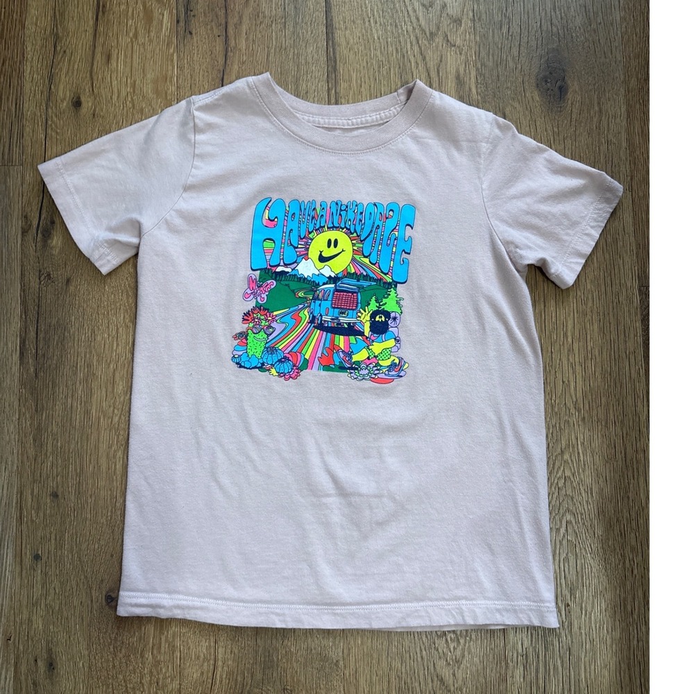 Nike Kids Have A Nike Day Graphic Tee Pink Short Sleeve T-Shirt Size Medium